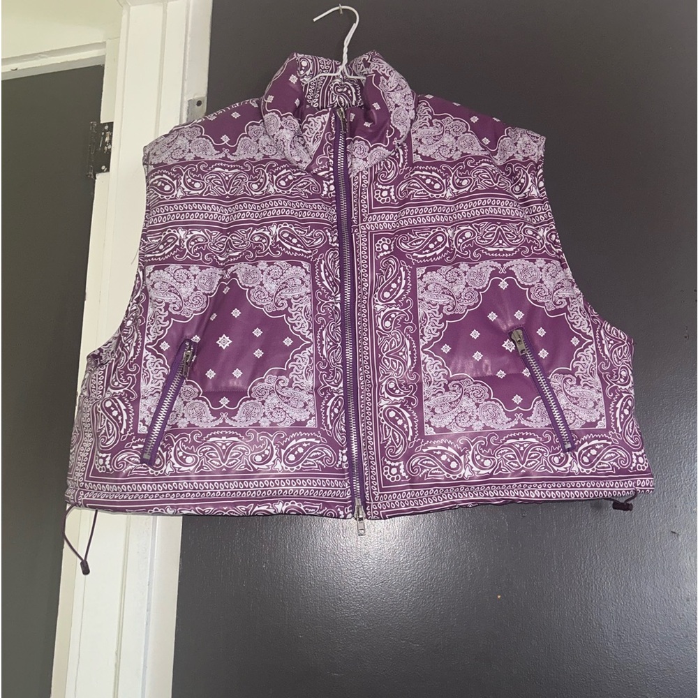 Women’s Bandanna Print Oversized Vest